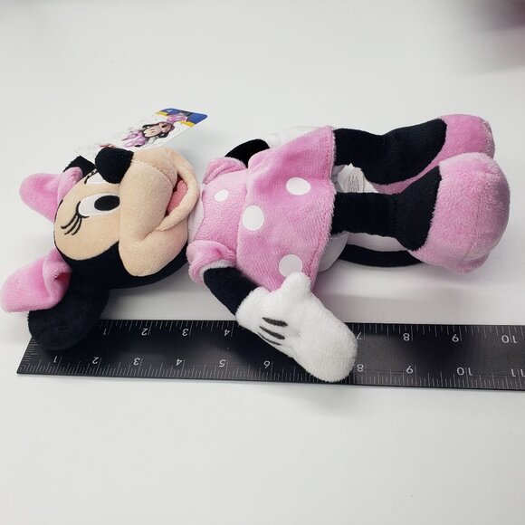 Minnie Mouse Disney Junior Plush Beanbag Doll Pink 11" Stuffed Toy Authentic NEW - Picture 8 of 8